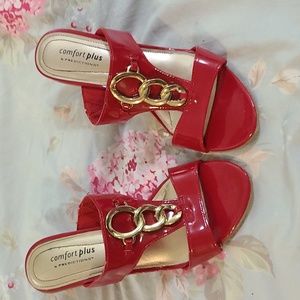 Red and Gold Comfort Plus by Prediction Small heel